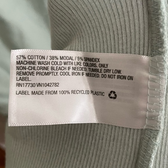 A New Day Short Sleeve Rib Knit T-Shirt Dress 2X Plus Mint - Picture 7 of 8